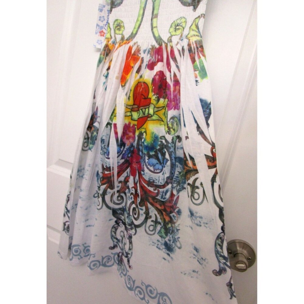 OCEAN BREEZE Women/Girl/Teen Summer Dress - Stretchy/Knee Length Size Medium NWT - Picture 10 of 14